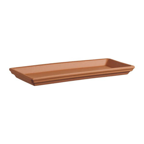 Border Concepts Italian Water Resistant Rectangle Saucer Terracotta