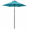 Patio Market Umbrella, Teal Fabric, 7-Ft.