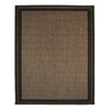 Indoor/Outdoor Area Rug, Brown and Black Border, 8 x 10-Ft.