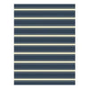 Indoor/Outdoor Area Rug, Blue and White Stripes, 5 x 7-Ft.