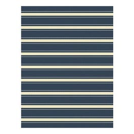 Indoor/Outdoor Area Rug, Blue and White Stripes, 5 x 7-Ft.