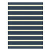 Indoor/Outdoor Area Rug, Blue and White Stripes, 8 x 10-Ft.