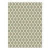 Indoor/Outdoor Area Rug, Grey and White Trellis,5 x 7-Ft.