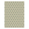 Indoor/Outdoor Area Rug, Grey and White Trellis, 8 x 10-Ft.