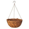 Hanging Plant Basket, Rust-Colored Steel, 14-In. Round