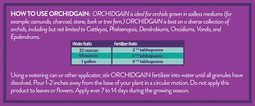 BGI ORCHIDGAIN® 13-2-13 with Chelated Minors Plant Food