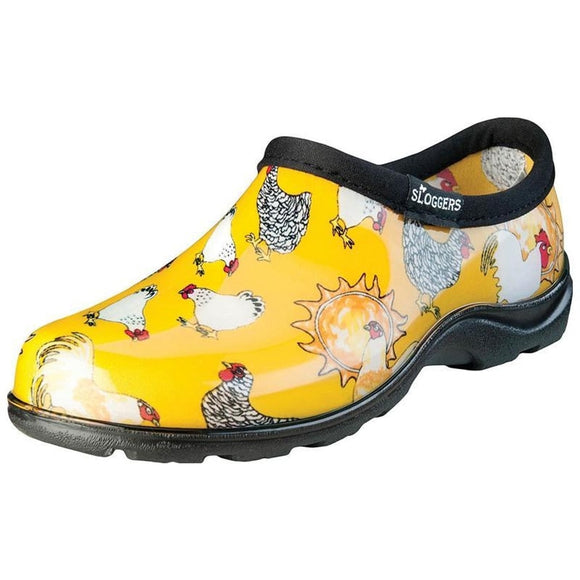 Sloggers Women’s Waterproof Comfort Shoes Chicken Daffodil Yellow Design