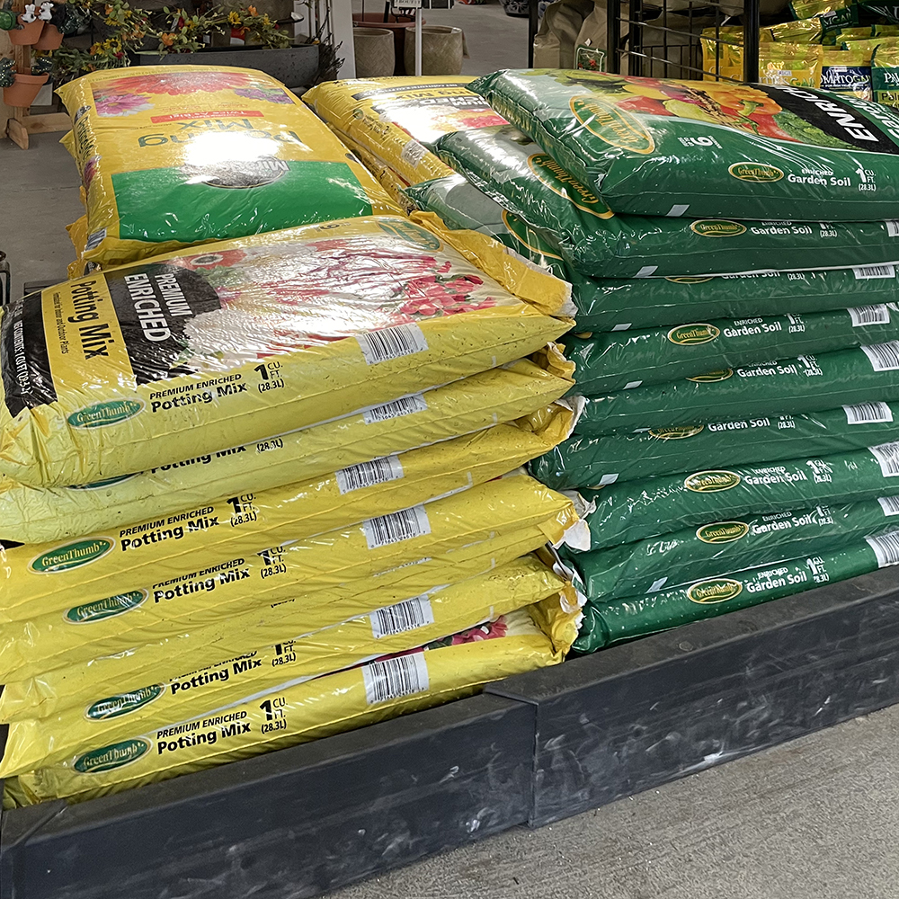 potting mixes and soils