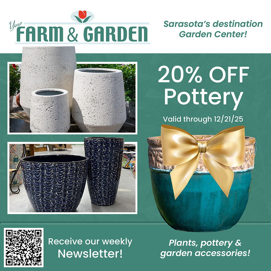 weekly sale at your farm and garden