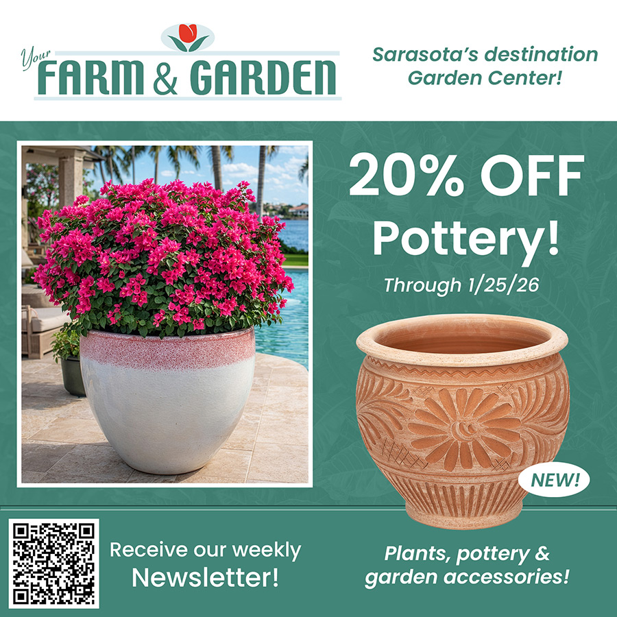 weekly sale at your farm and garden