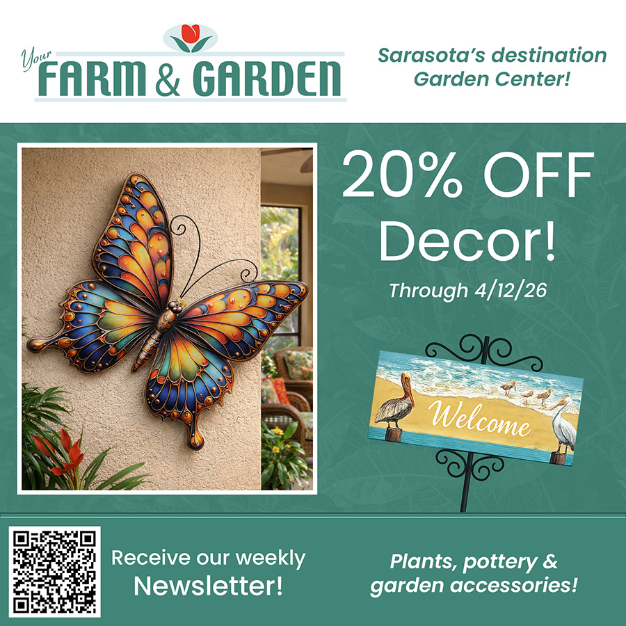weekly sale at your farm and garden