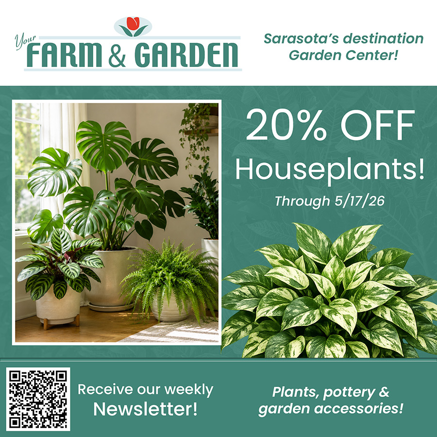 weekly sale at your farm and garden