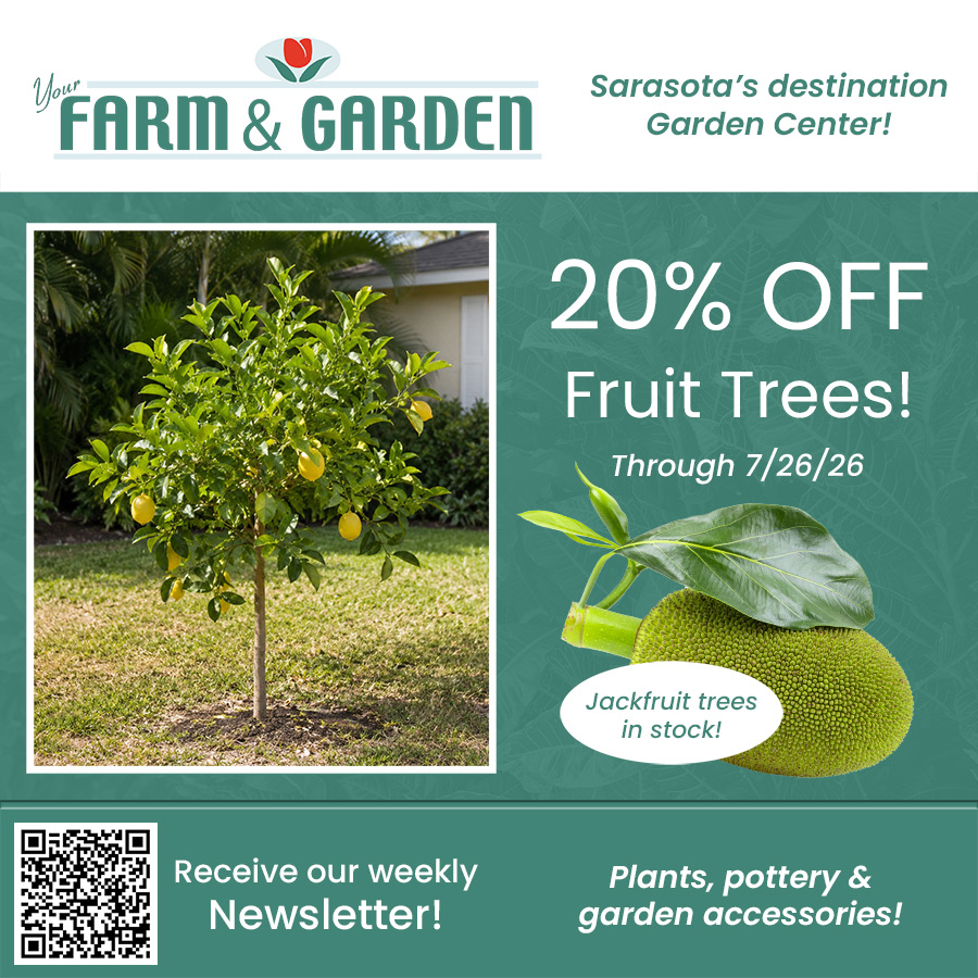 weekly sale at your farm and garden