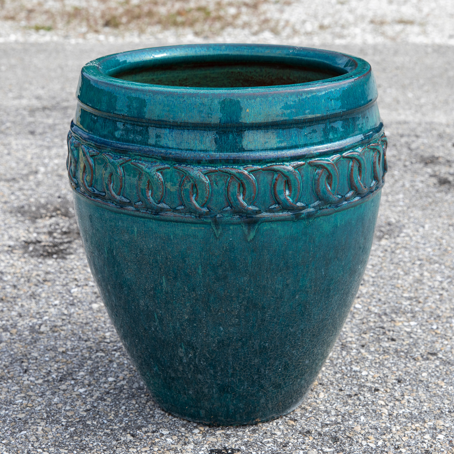 glazed planter at your farm and garden