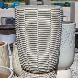 glazed pottery at your far and garden