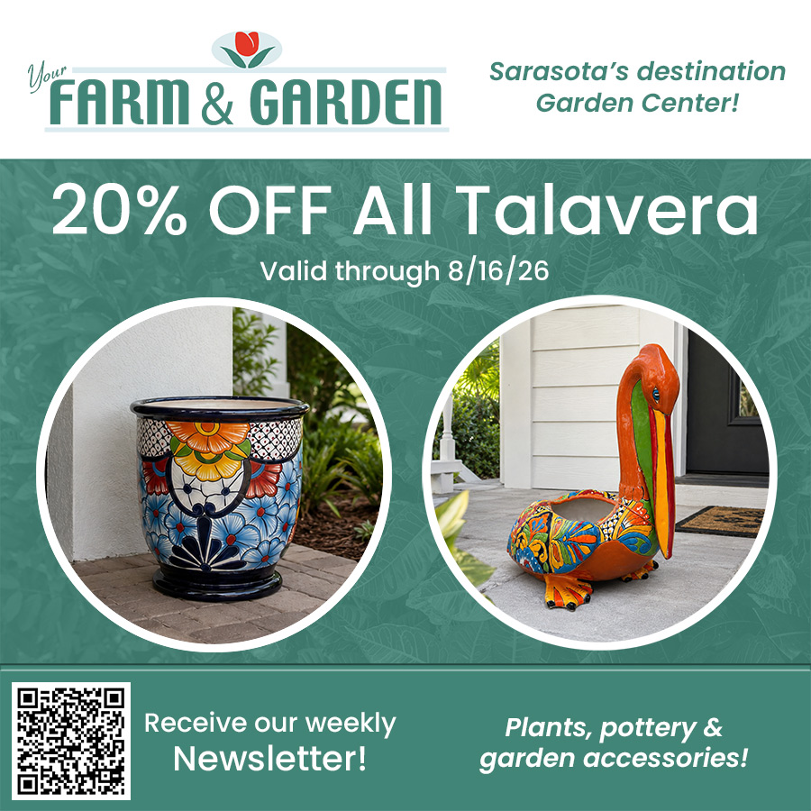 weekly sale at your farm and garden
