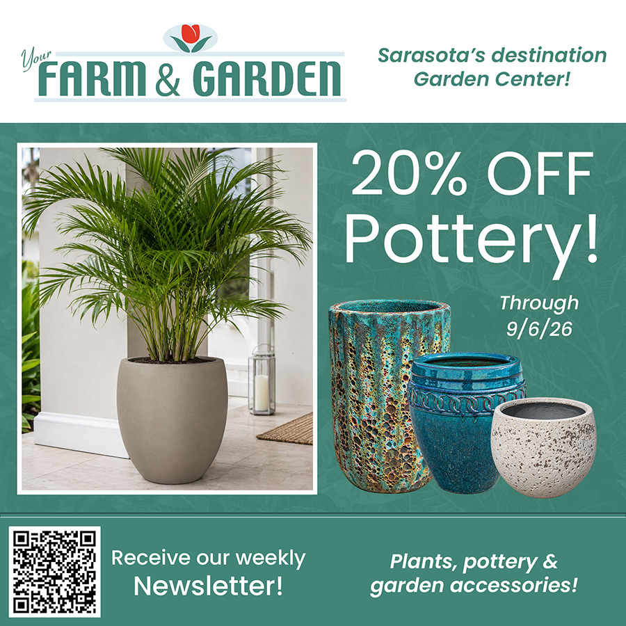 weekly sale at your farm and garden