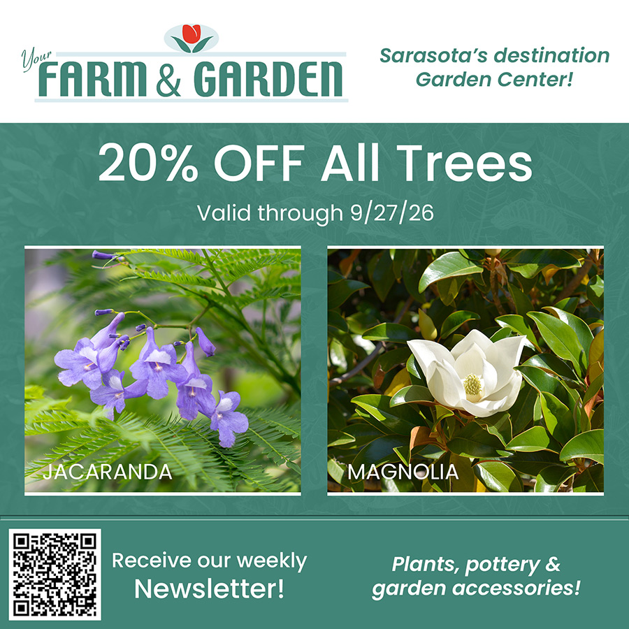 weekly sale at your farm and garden