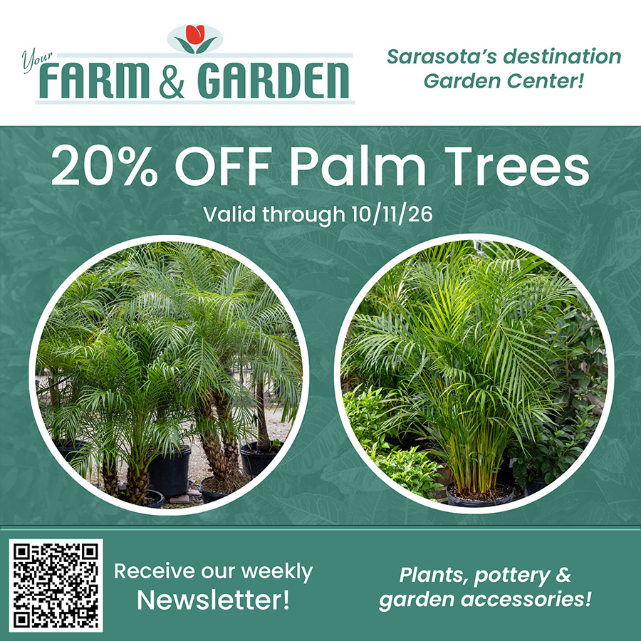 weekly sale at your farm and garden
